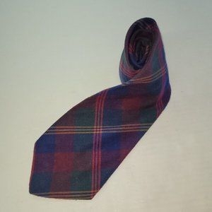 Rooster Mens Tie Cotton Flannel‎ Handmade Plaid Print Necktie Made in USA